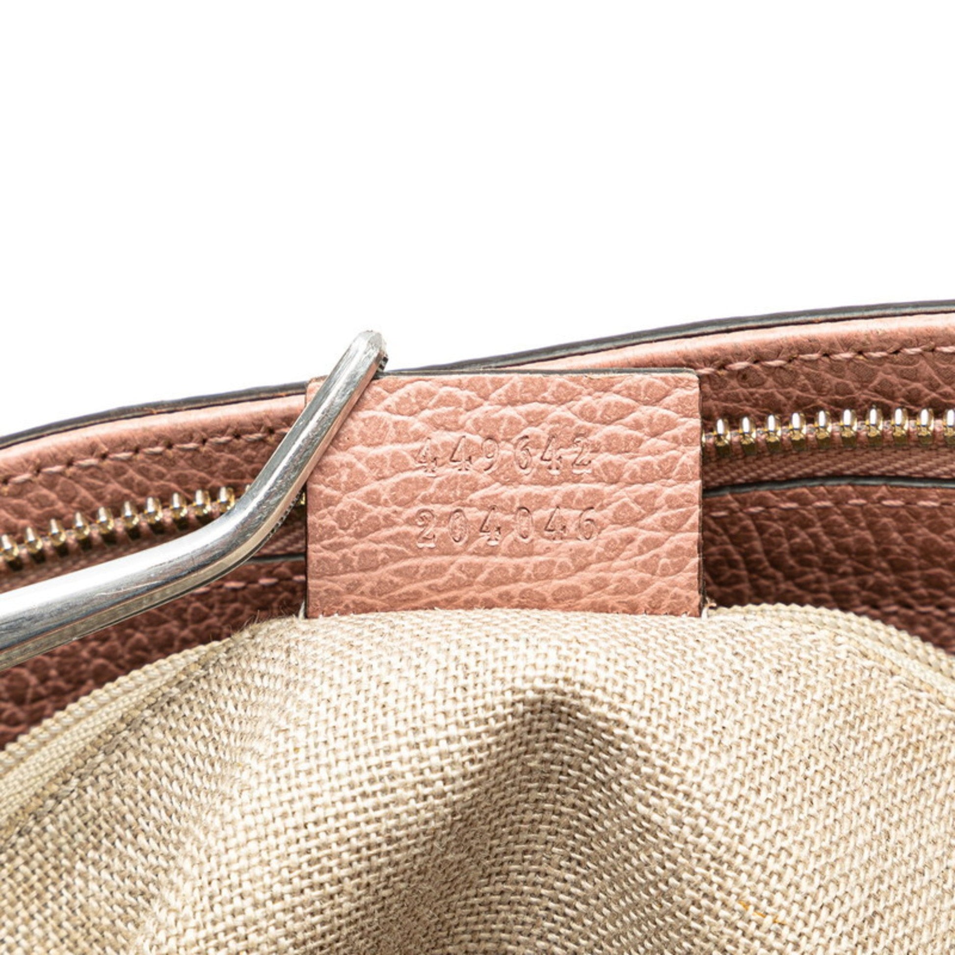 Gucci Bamboo, Pink, Leather, tote