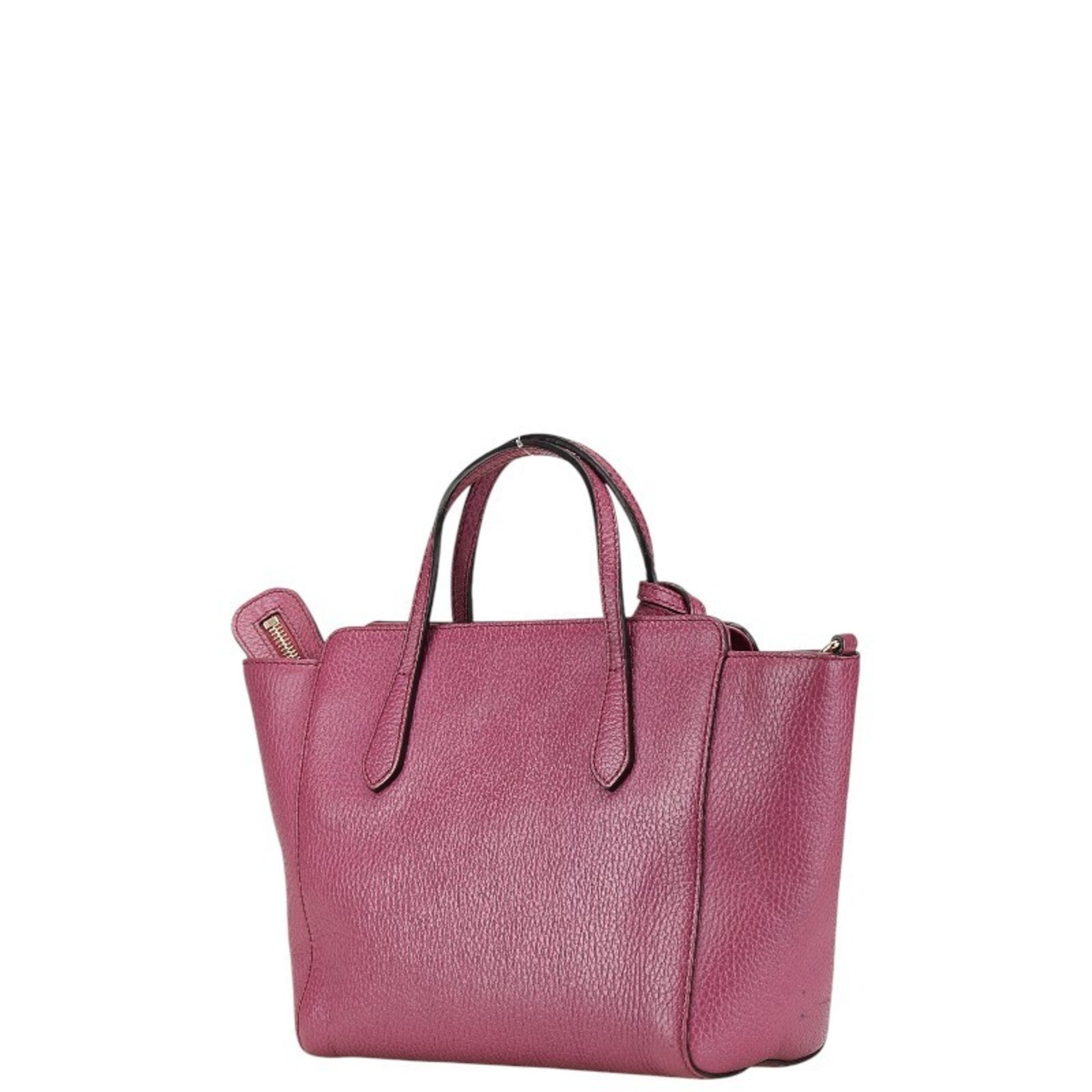 Gucci Swing, Pink, Leather, shoulder