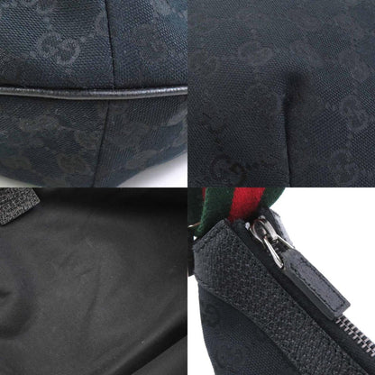 Gucci, Black, Canvas, shopper