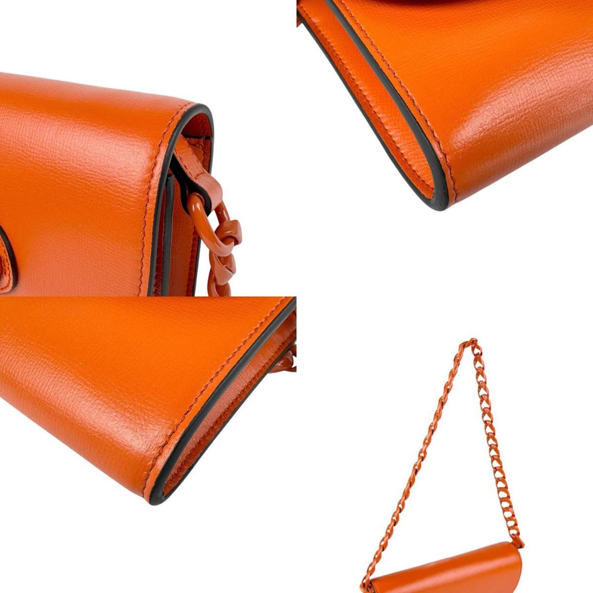 Gucci Horsebit, Orange, Leather, shoulder