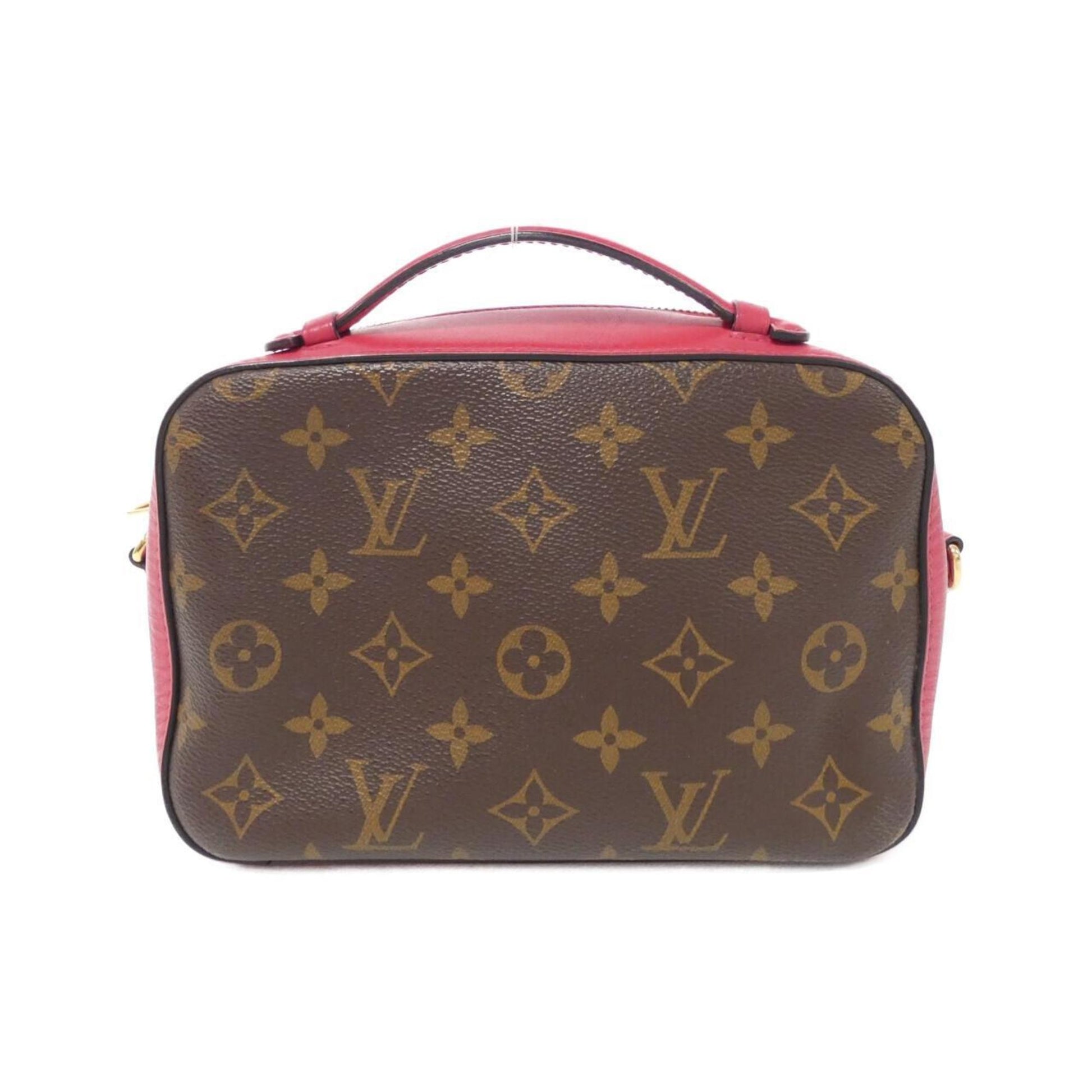 Louis Vuitton Saintonge, Brown, Canvas, shoulder