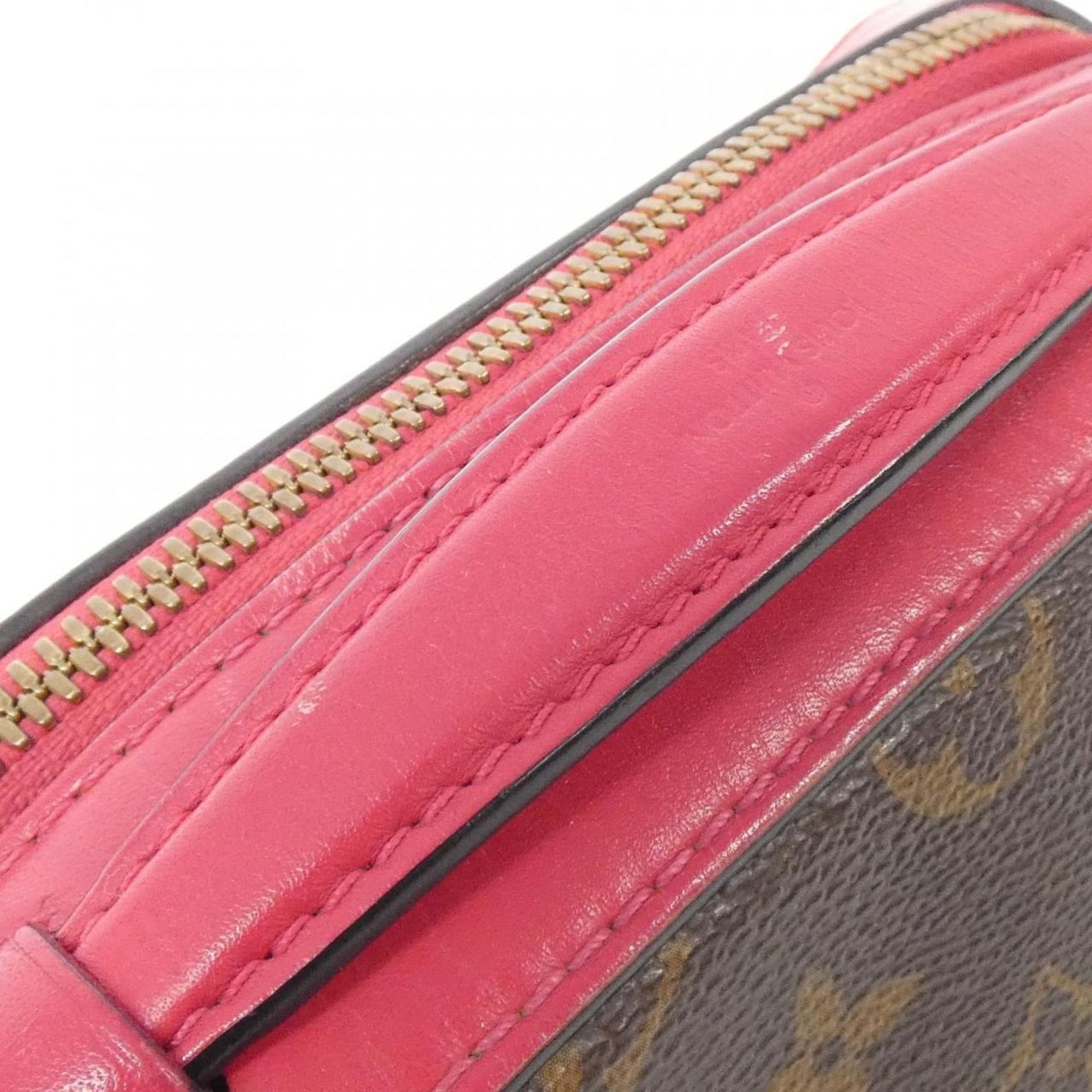 Louis Vuitton Saintonge, Brown, Canvas, shoulder