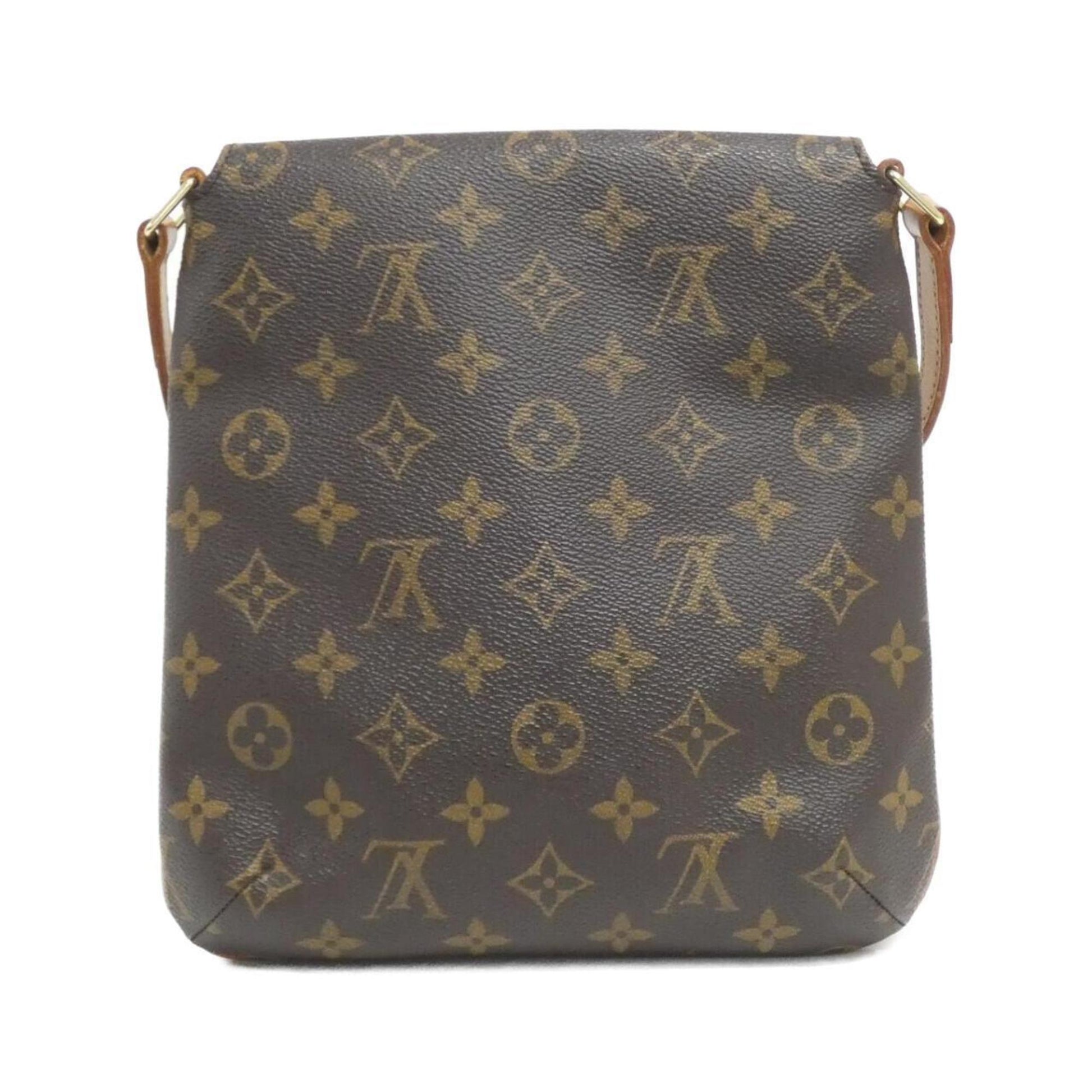Louis Vuitton Musette Salsa, Brown, Canvas, shoulder