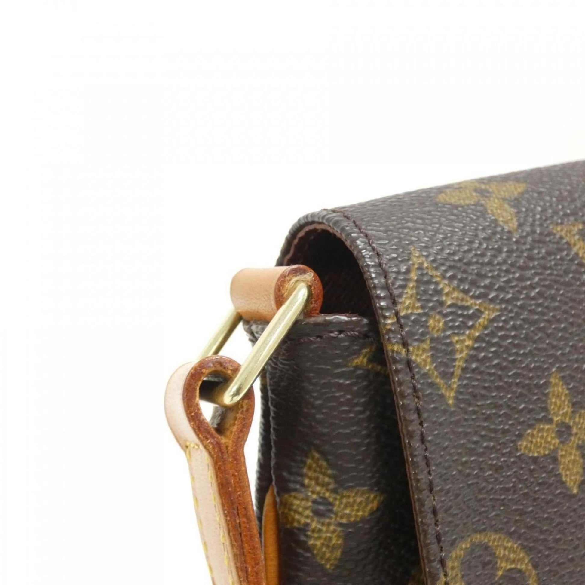 Louis Vuitton Musette Salsa, Brown, Canvas, shoulder