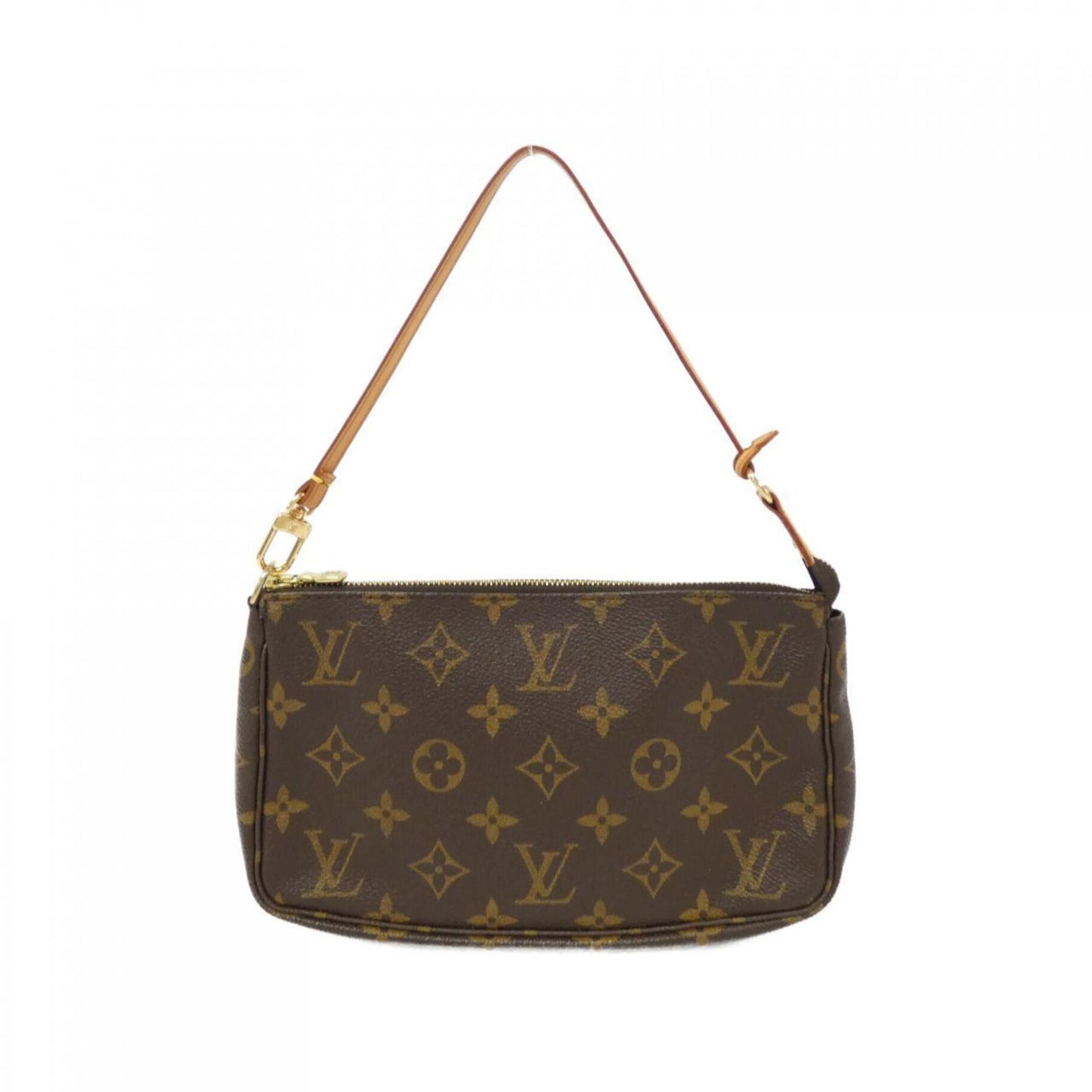 Louis Vuitton Pochette Accessoire, Brown, Canvas, clutch