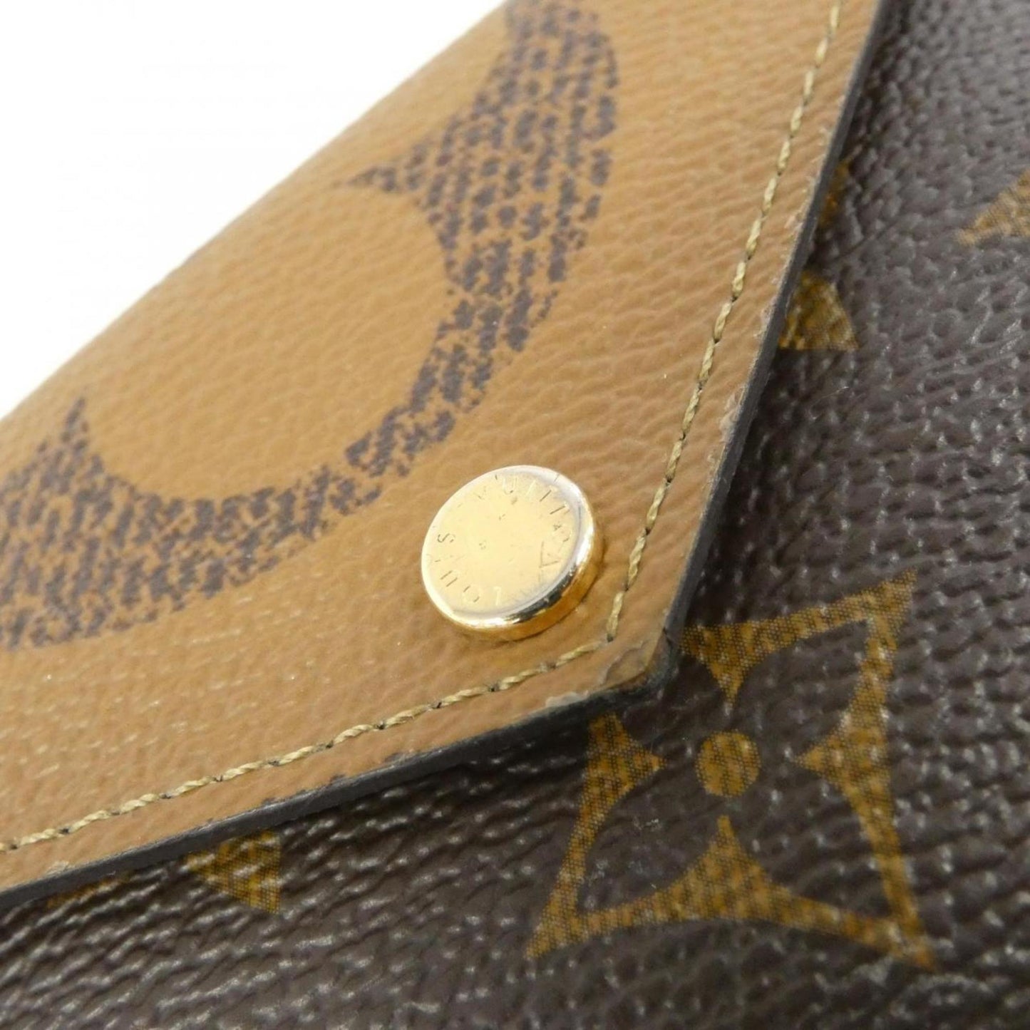 Louis Vuitton Porte cartes recto verso, Brown, Canvas, wallet