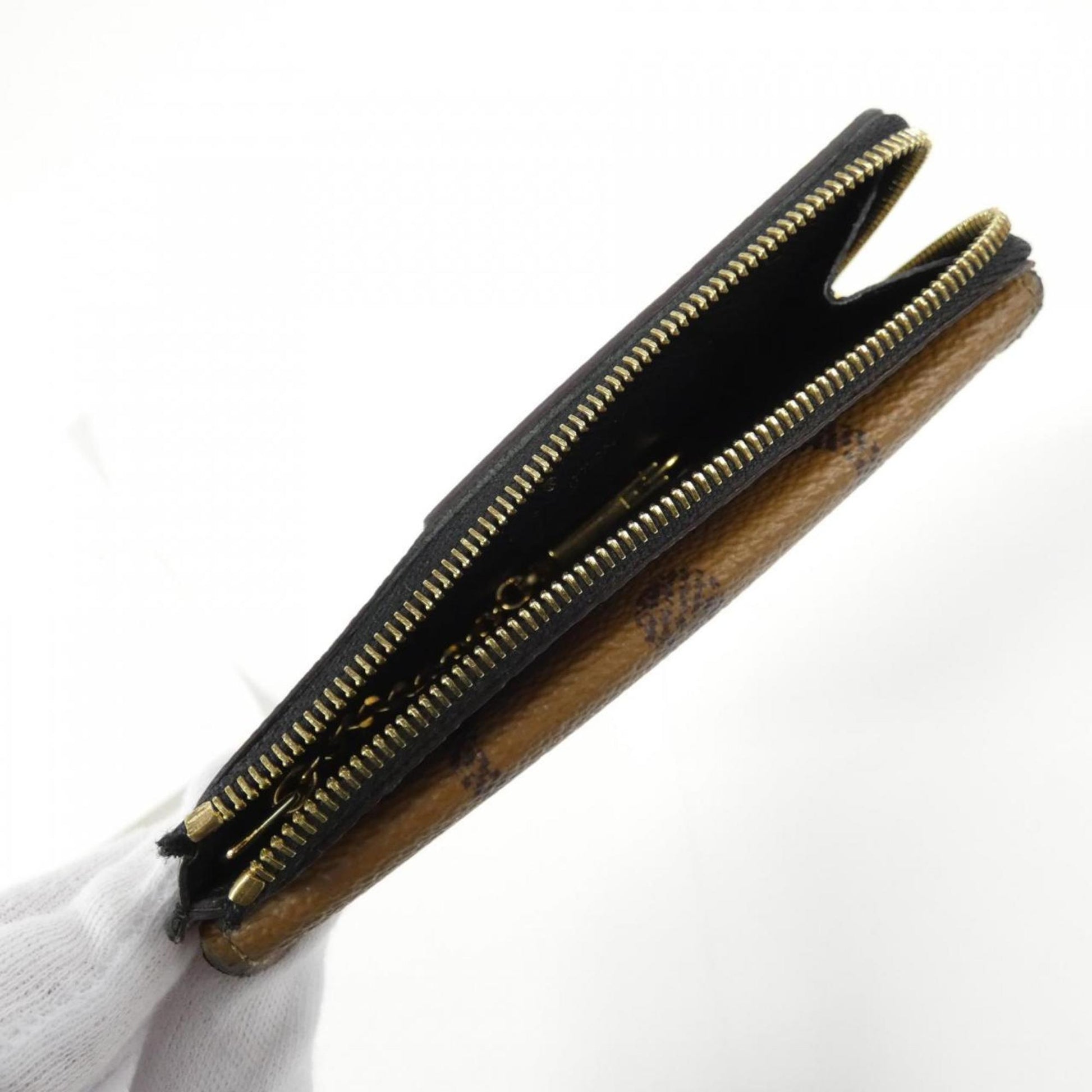 Louis Vuitton Porte cartes recto verso, Brown, Canvas, wallet