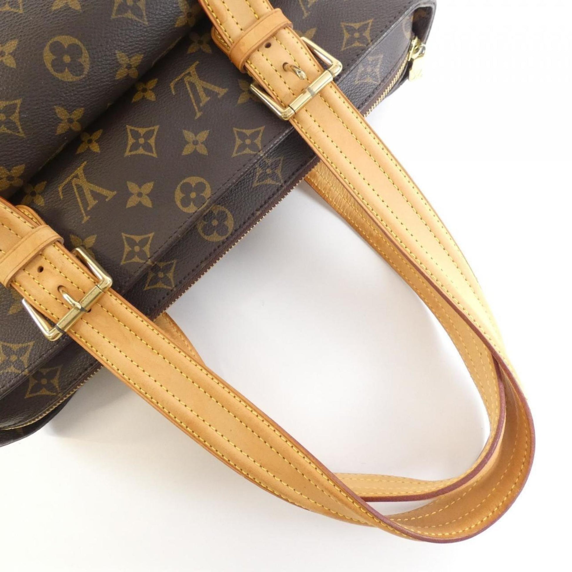 Louis Vuitton Multiple cité, Brown, Canvas, shoulder