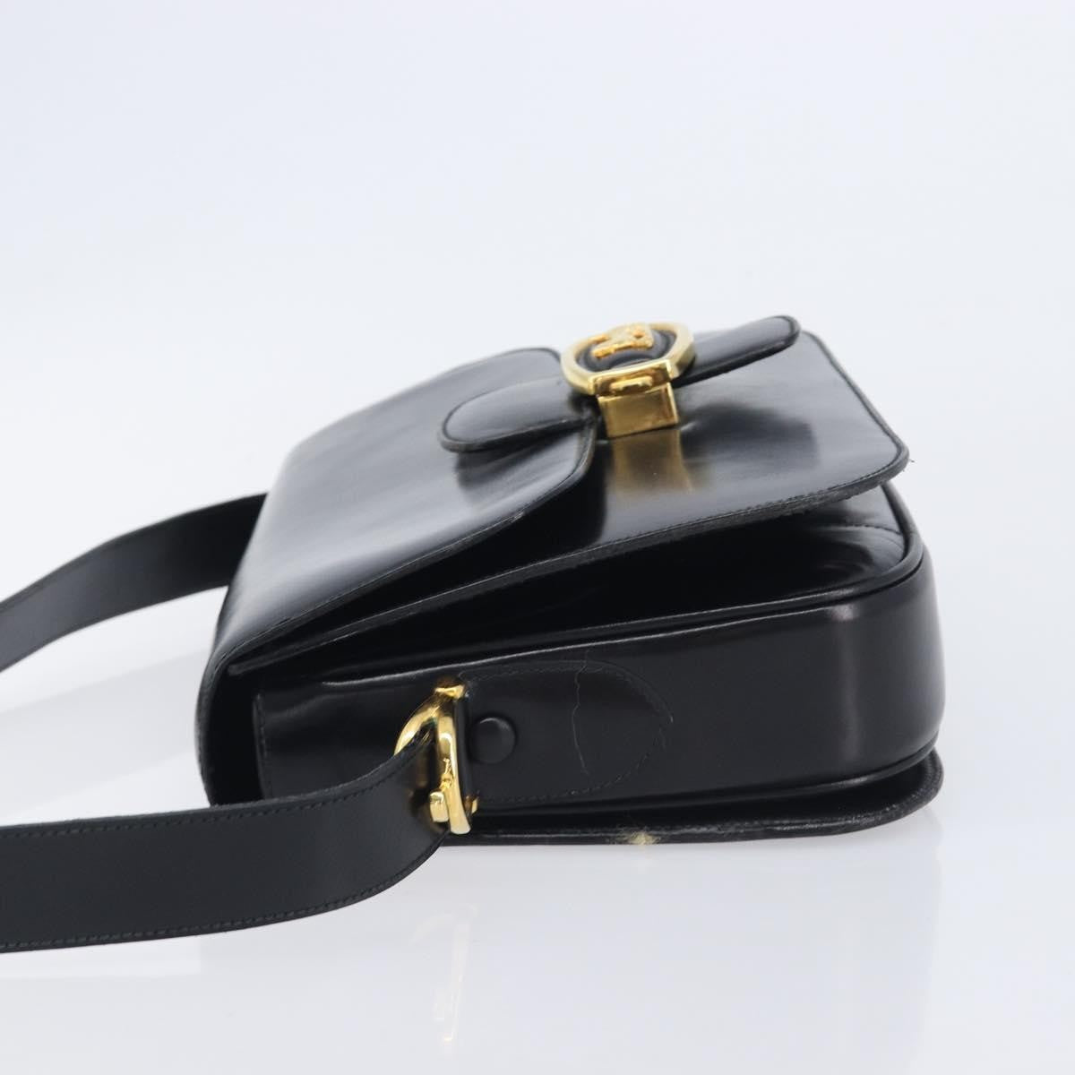 Celine Horse Carriage Leather, Black, Leather, Shoulder Bag