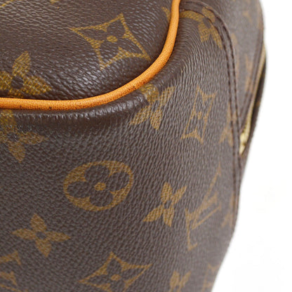 Louis Vuitton Bowling Vanity Printed Tuffetage with Leather, Brown, Canvas, Handbag