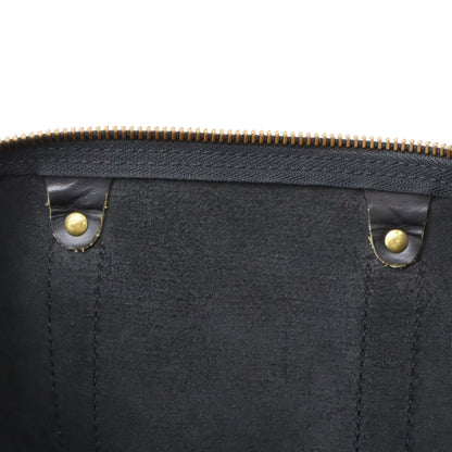Louis Vuitton Keepall 45, Black, Leather, travel