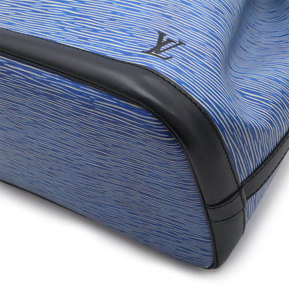Louis Vuitton Petit Noé, Blue, Leather, shoulder