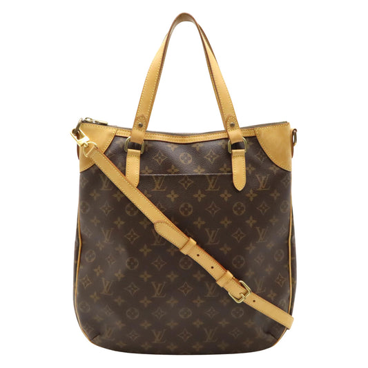 Louis Vuitton Odéon, Brown, Canvas, shoulder
