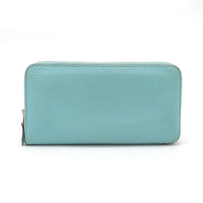 Hermès Silk'In, Turquoise, Leather, wallet