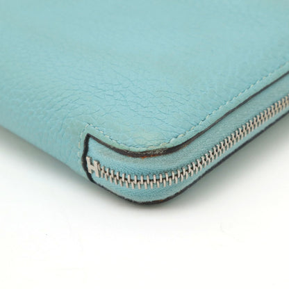 Hermès Silk'In, Turquoise, Leather, wallet