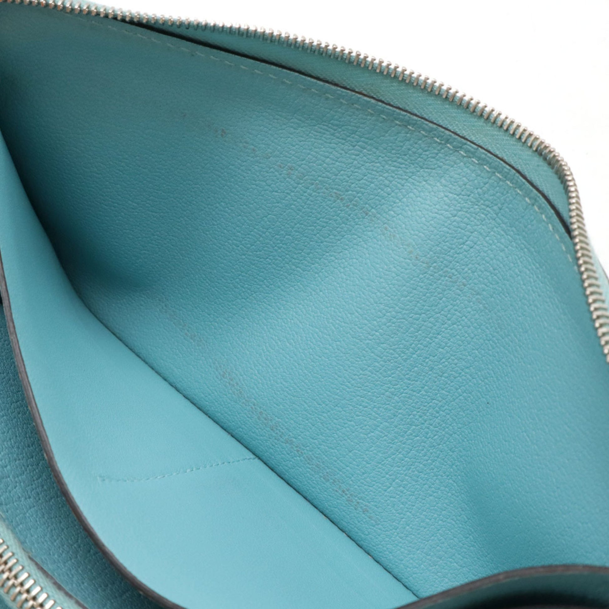 Hermès Silk'In, Turquoise, Leather, wallet