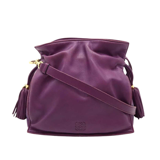 Loewe Flamenco, Purple, Leather, shoulder