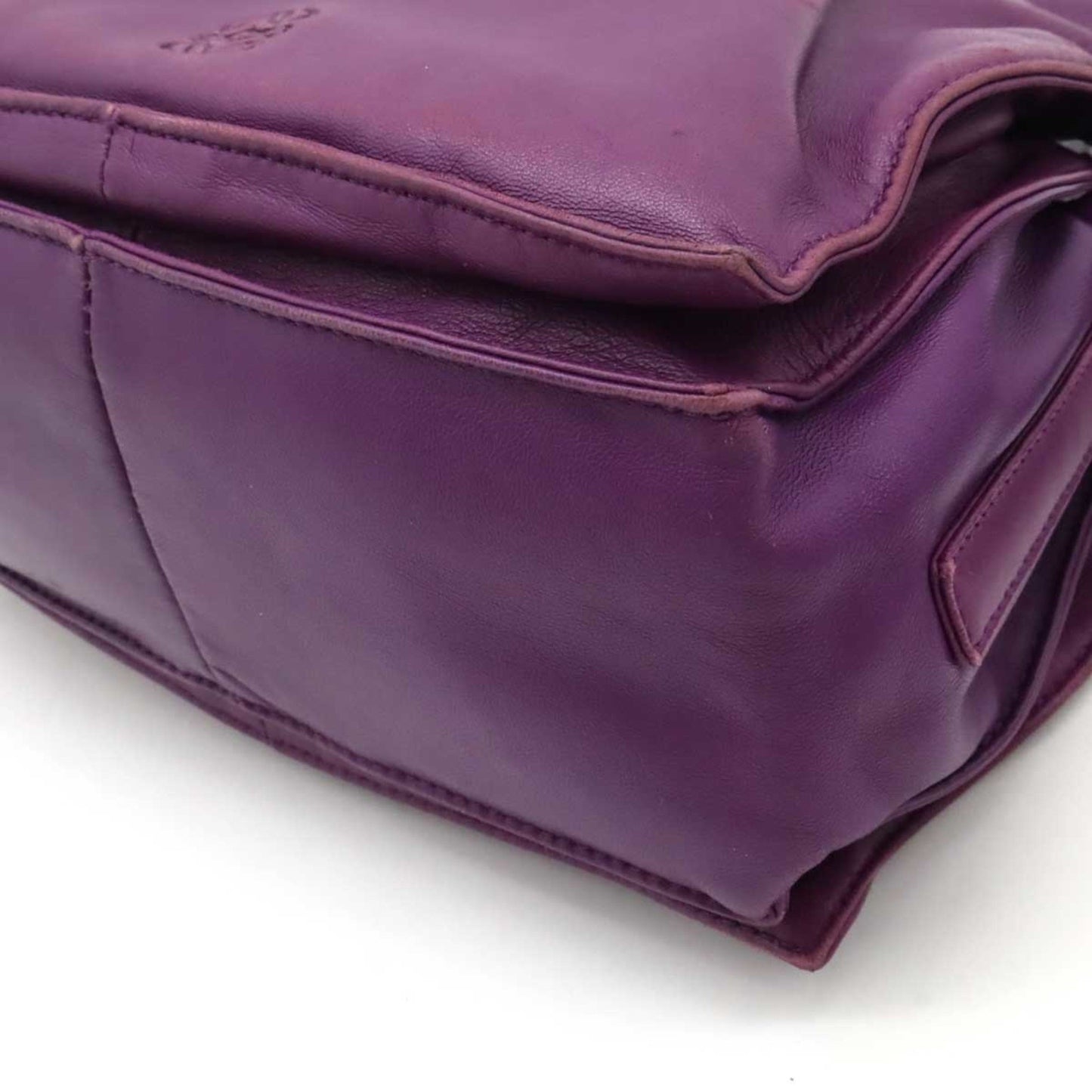 Loewe Flamenco, Purple, Leather, shoulder