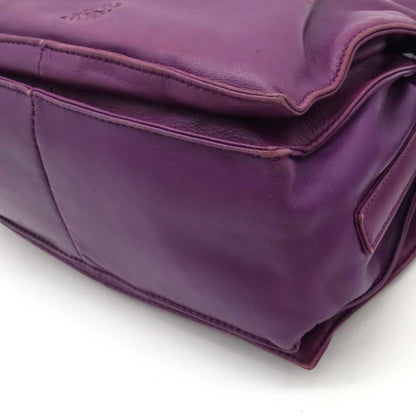 Loewe Flamenco, Purple, Leather, shoulder