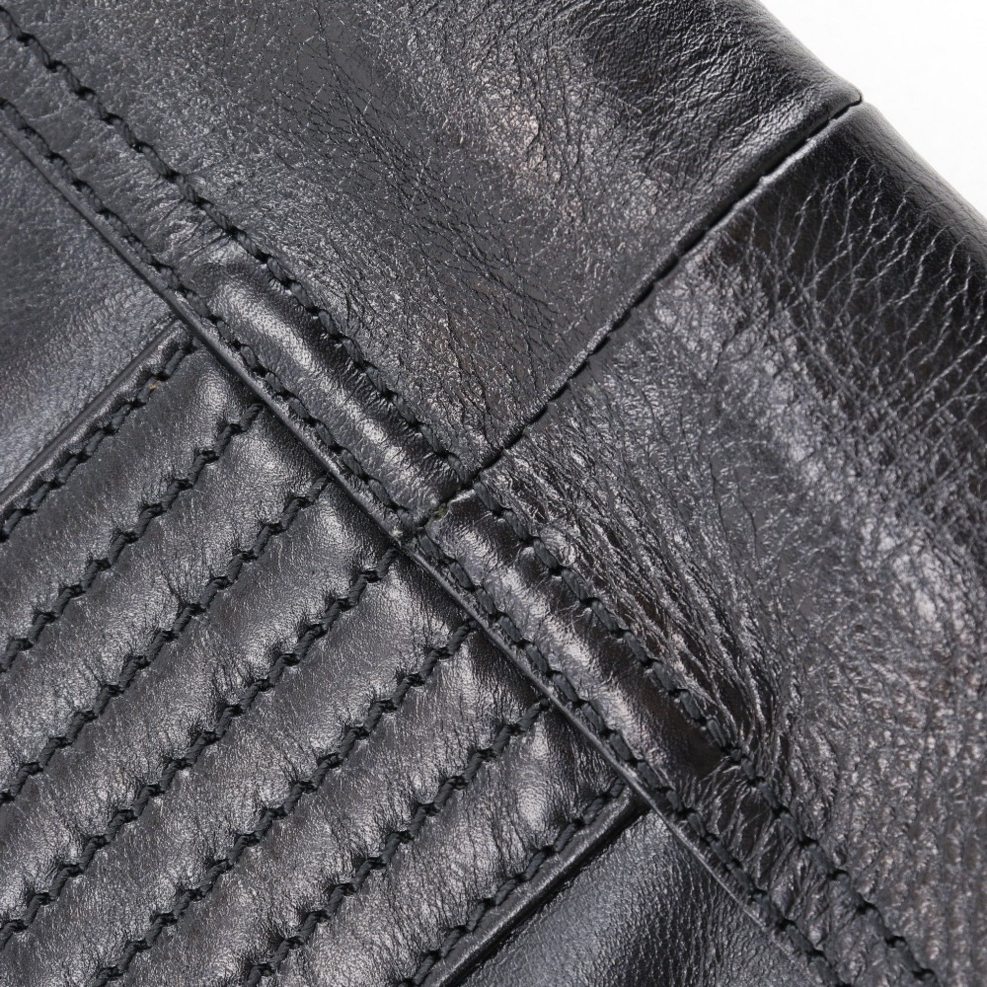 Fendi Baguette, Black, Leather, shoulder