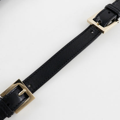 Fendi Baguette, Black, Leather, shoulder