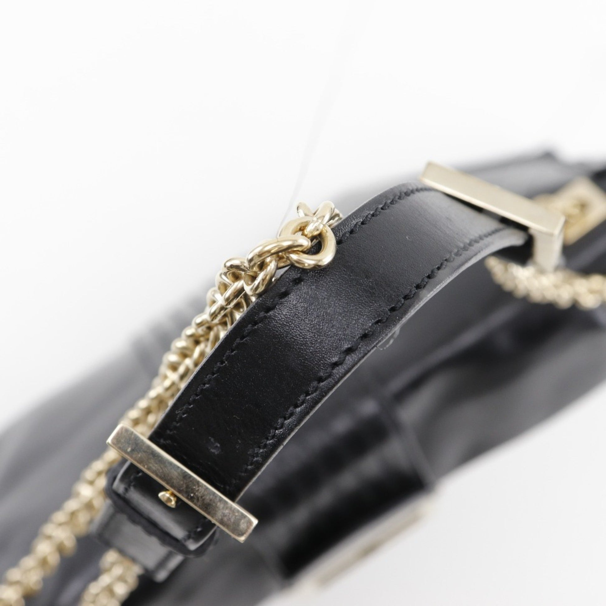 Fendi Baguette, Black, Leather, shoulder