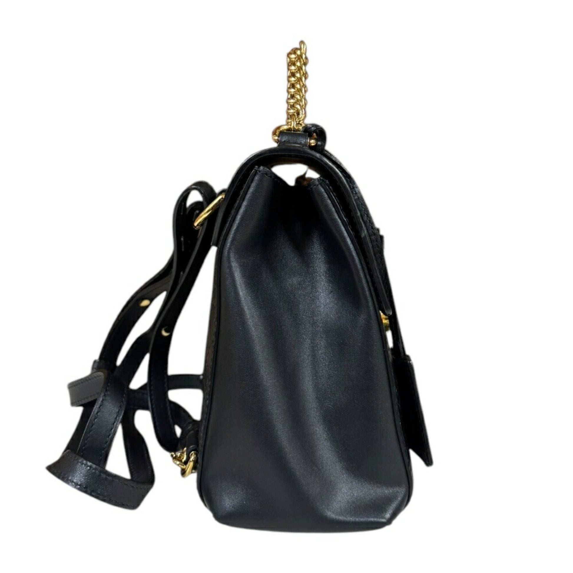 Gucci Guccissima, Black, Leather, backpack