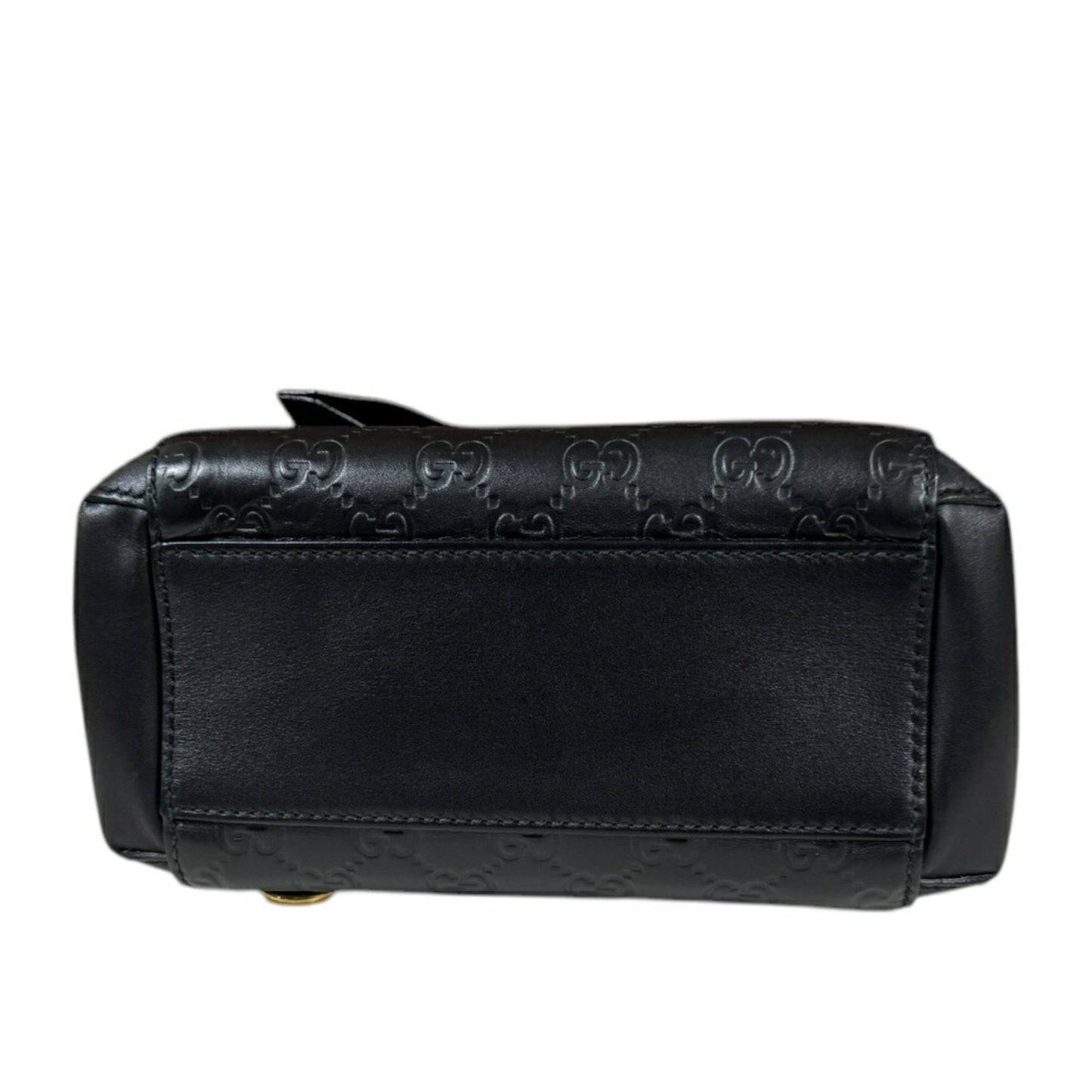 Gucci Guccissima, Black, Leather, backpack