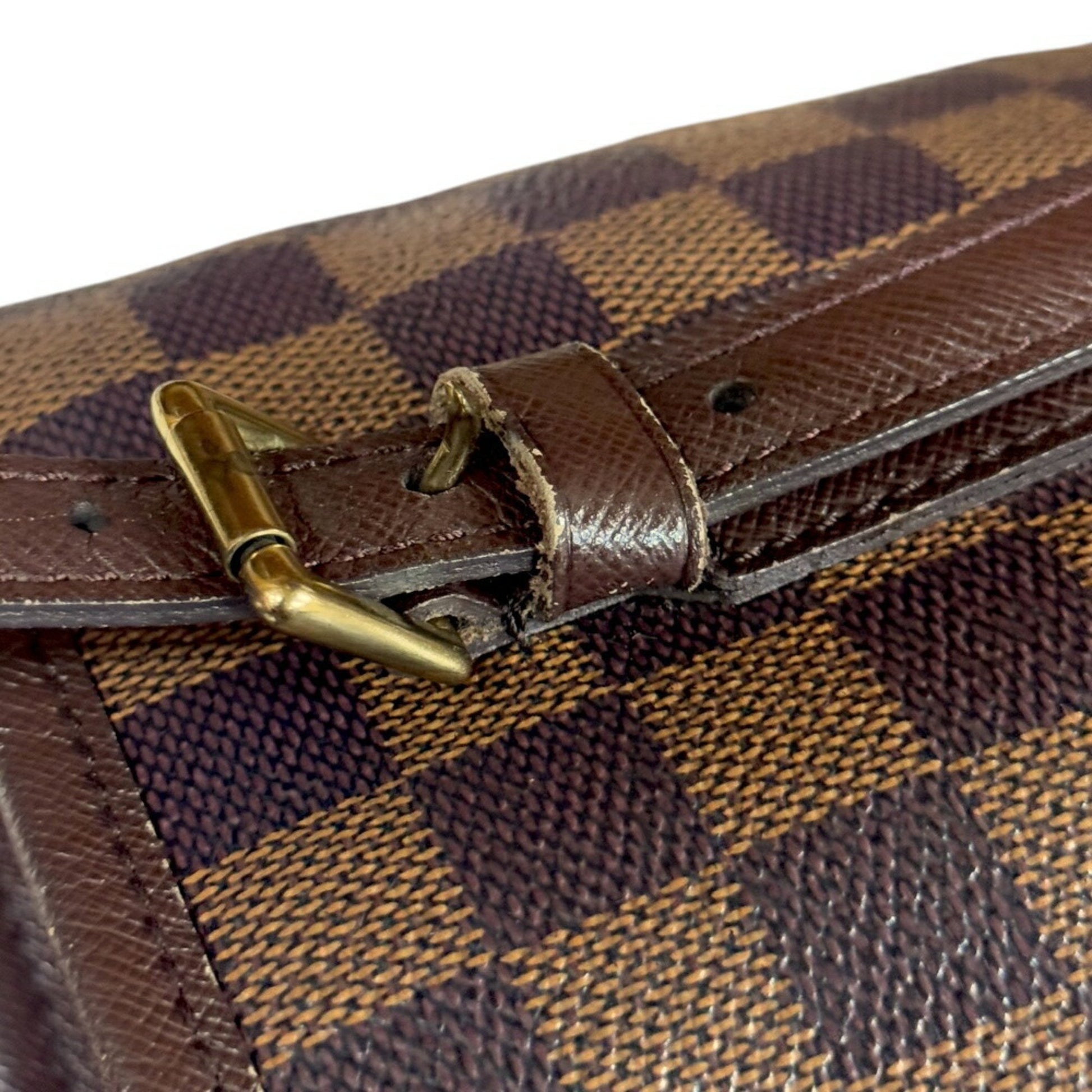 Louis Vuitton Bucket, Brown, Canvas, shoulder