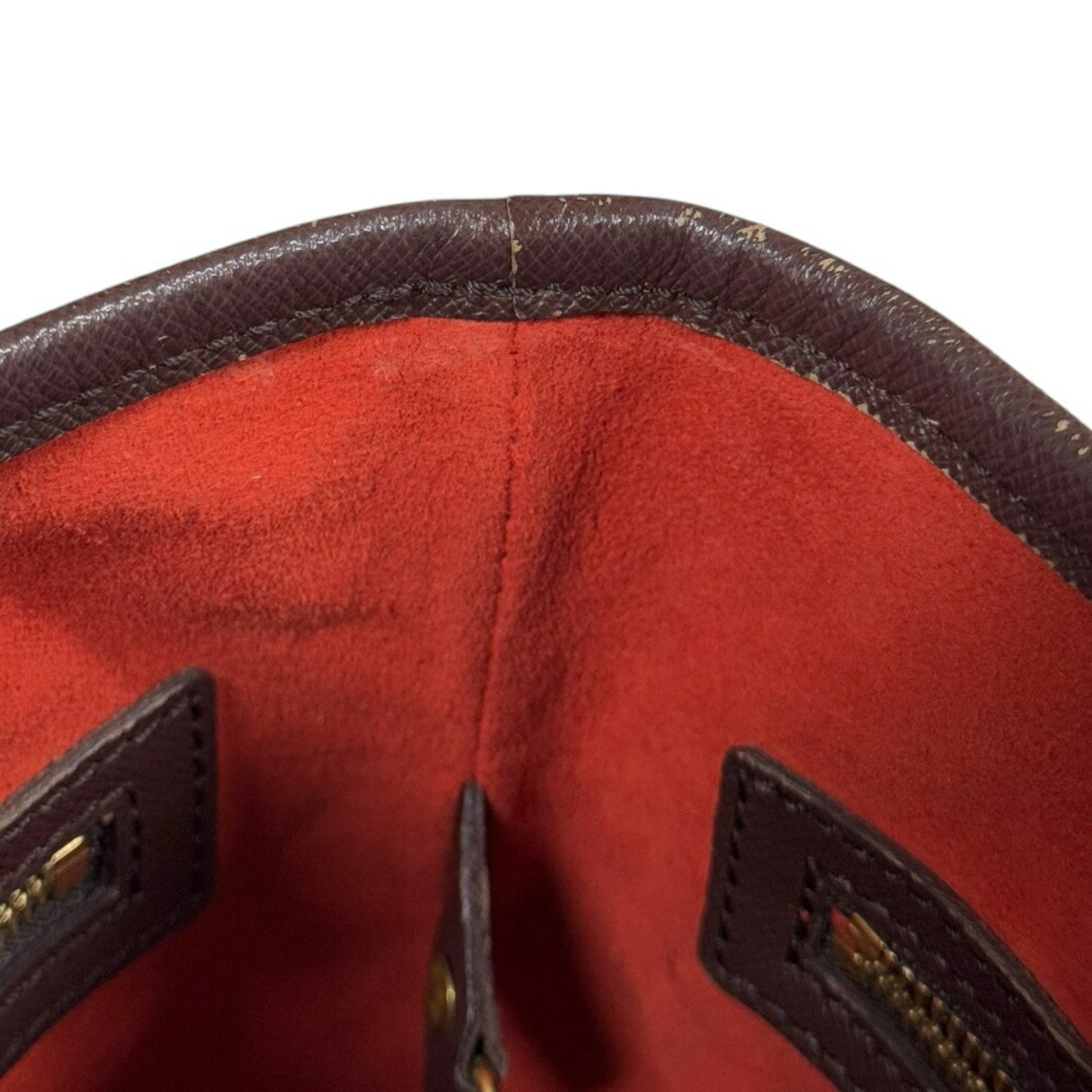 Louis Vuitton Bucket, Brown, Canvas, shoulder