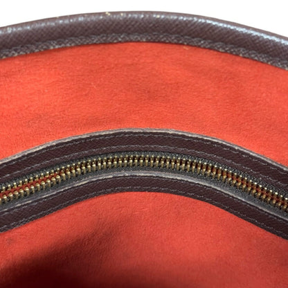 Louis Vuitton Bucket, Brown, Canvas, shoulder