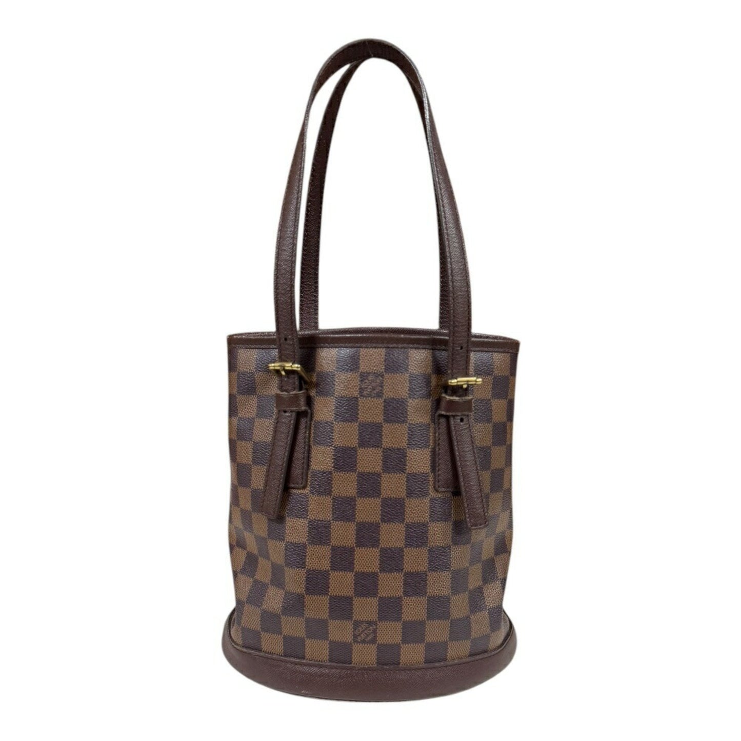 Louis Vuitton Bucket, Brown, Canvas, shoulder