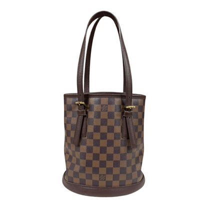 Louis Vuitton Bucket, Brown, Canvas, shoulder