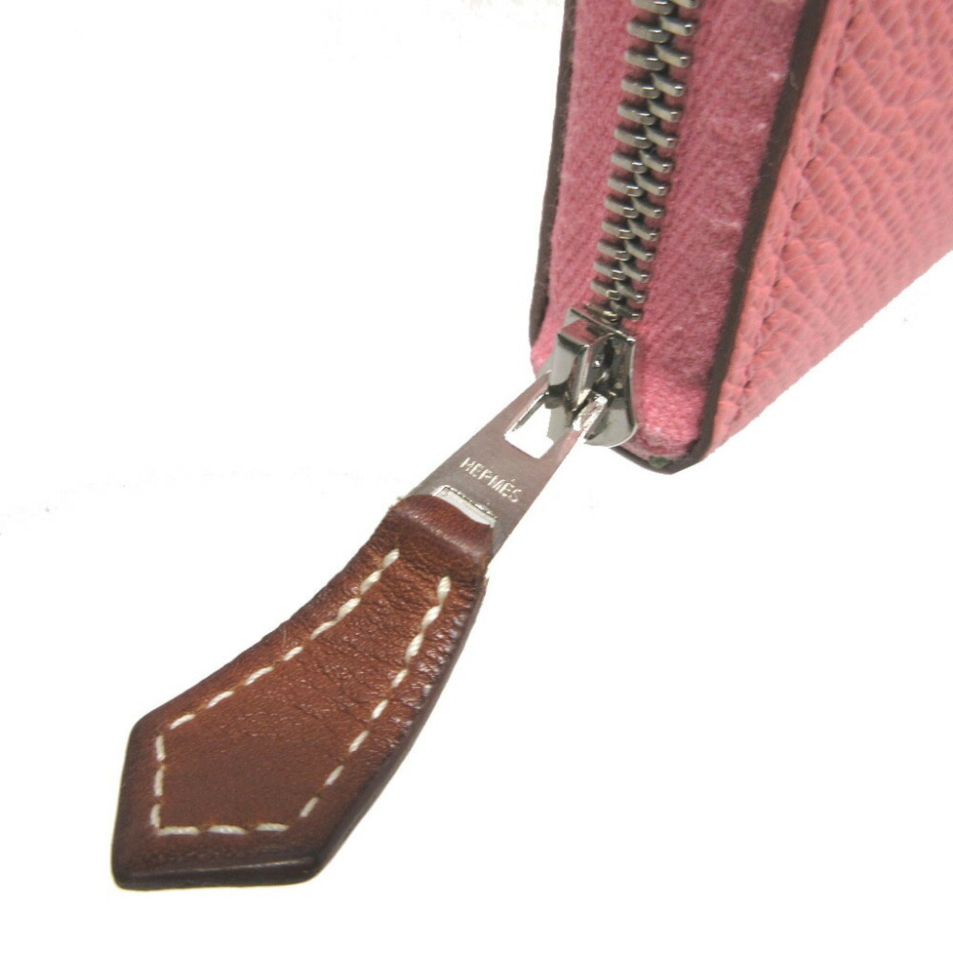 Hermès Silk'In, Pink, Leather, wallet