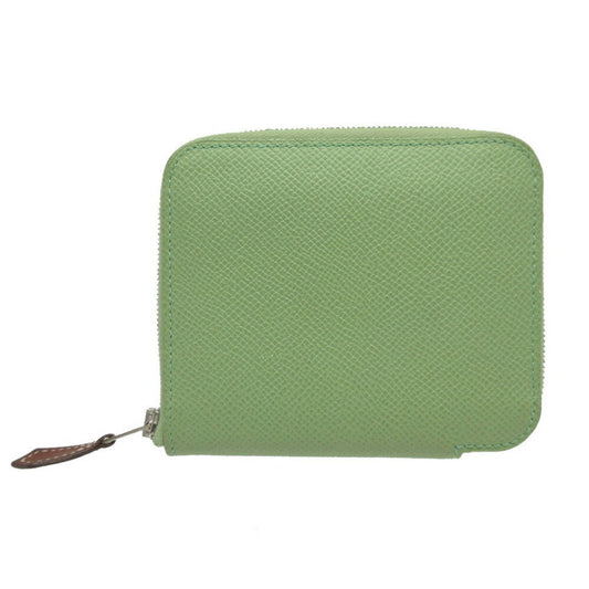 Hermès Silk'In, Green, Leather, wallet