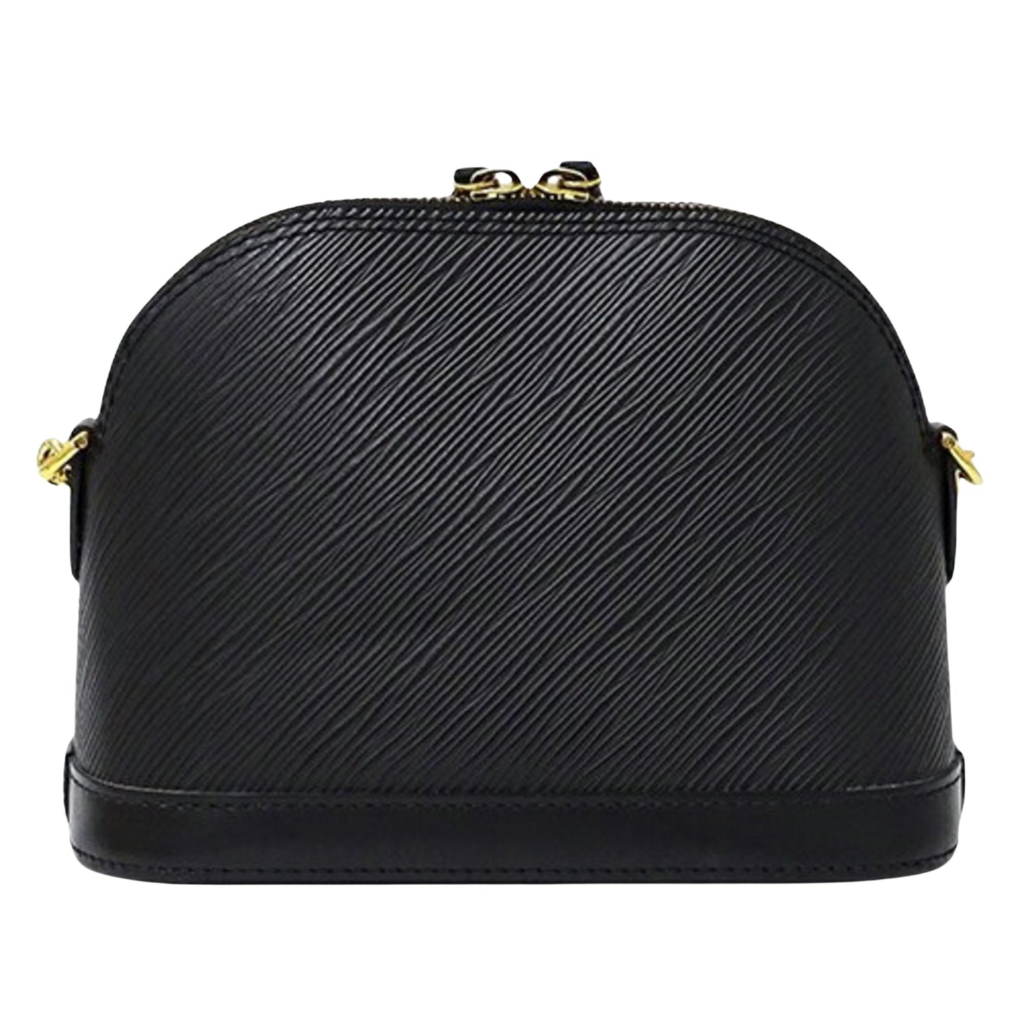 Louis Vuitton Alma Mini, Black, Leather, shoulder