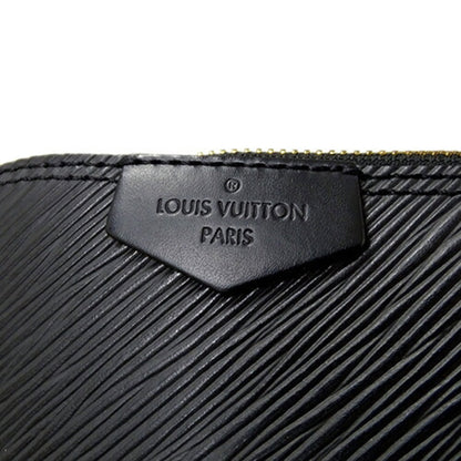 Louis Vuitton Alma Mini, Black, Leather, shoulder