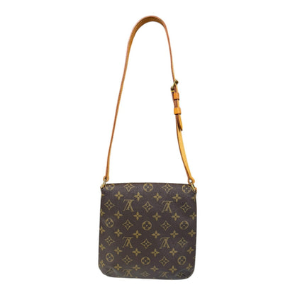 Louis Vuitton Musette Salsa, Brown, Canvas, shoulder