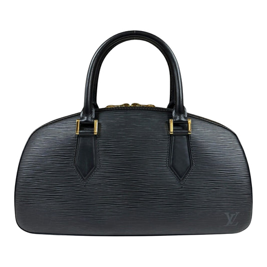 Louis Vuitton Jasmine, Black, Leather, handbag