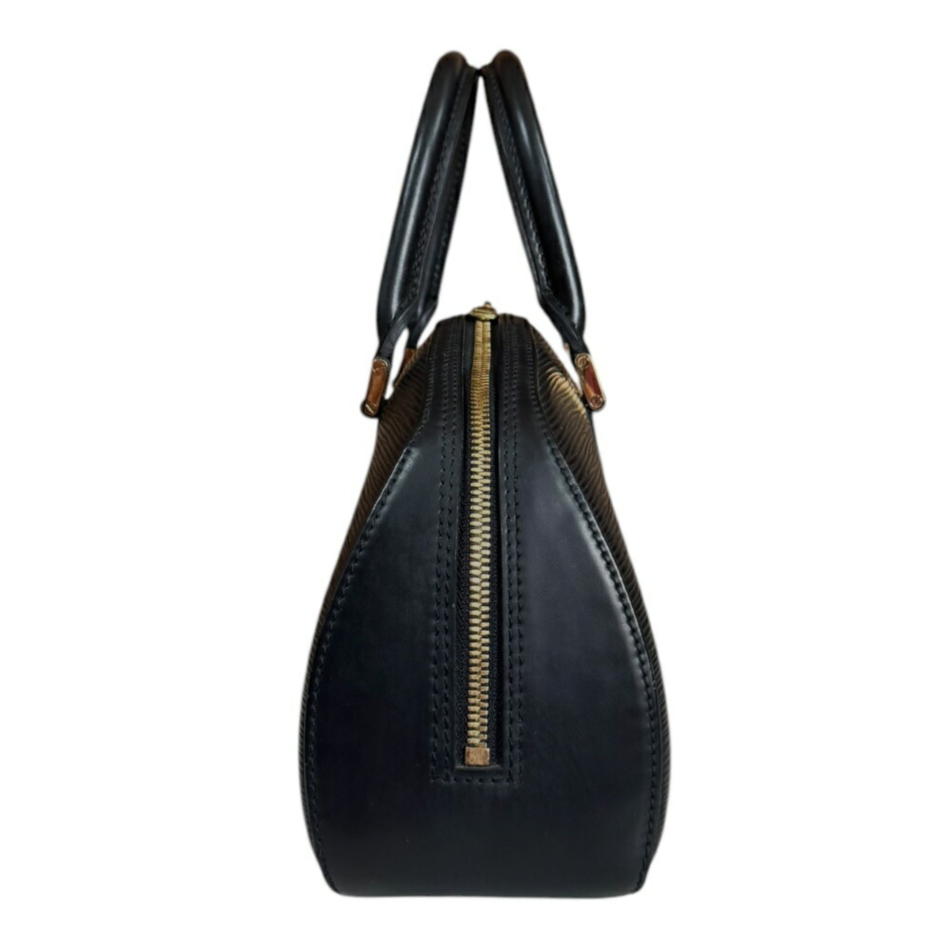 Louis Vuitton Jasmine, Black, Leather, handbag