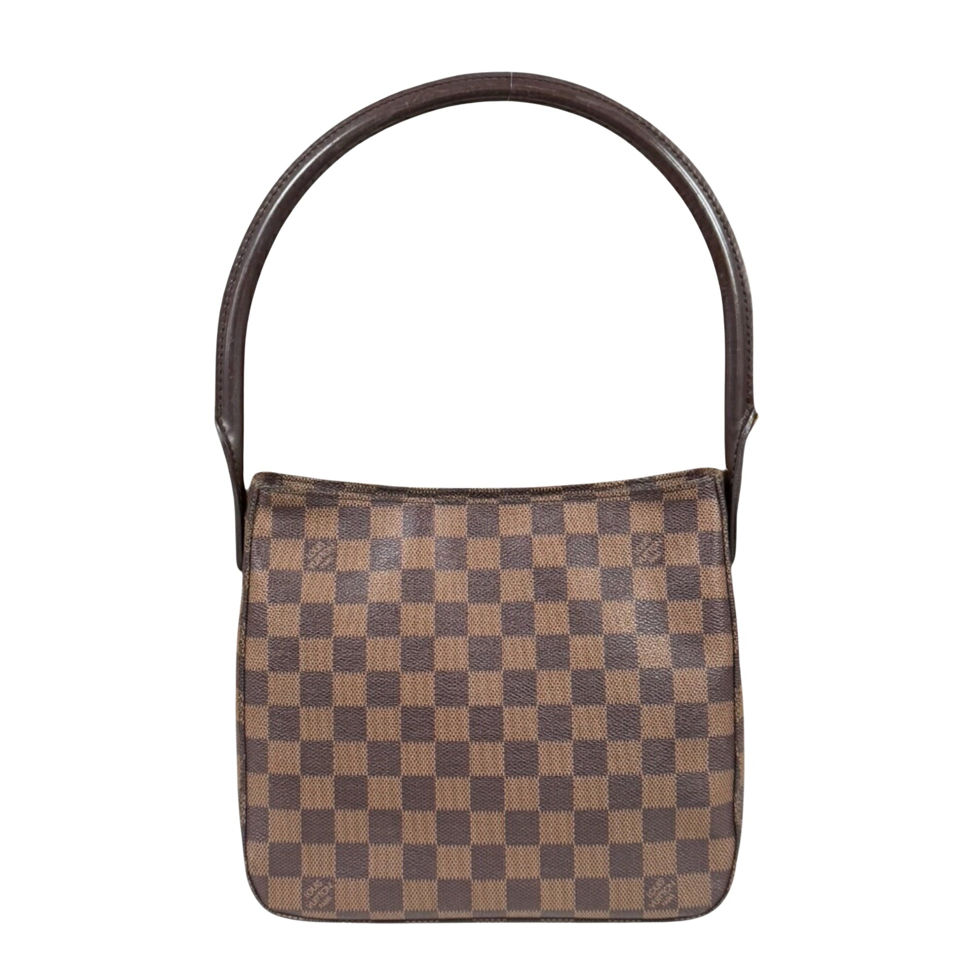 Louis Vuitton Looping MM, Brown, Canvas, shoulder