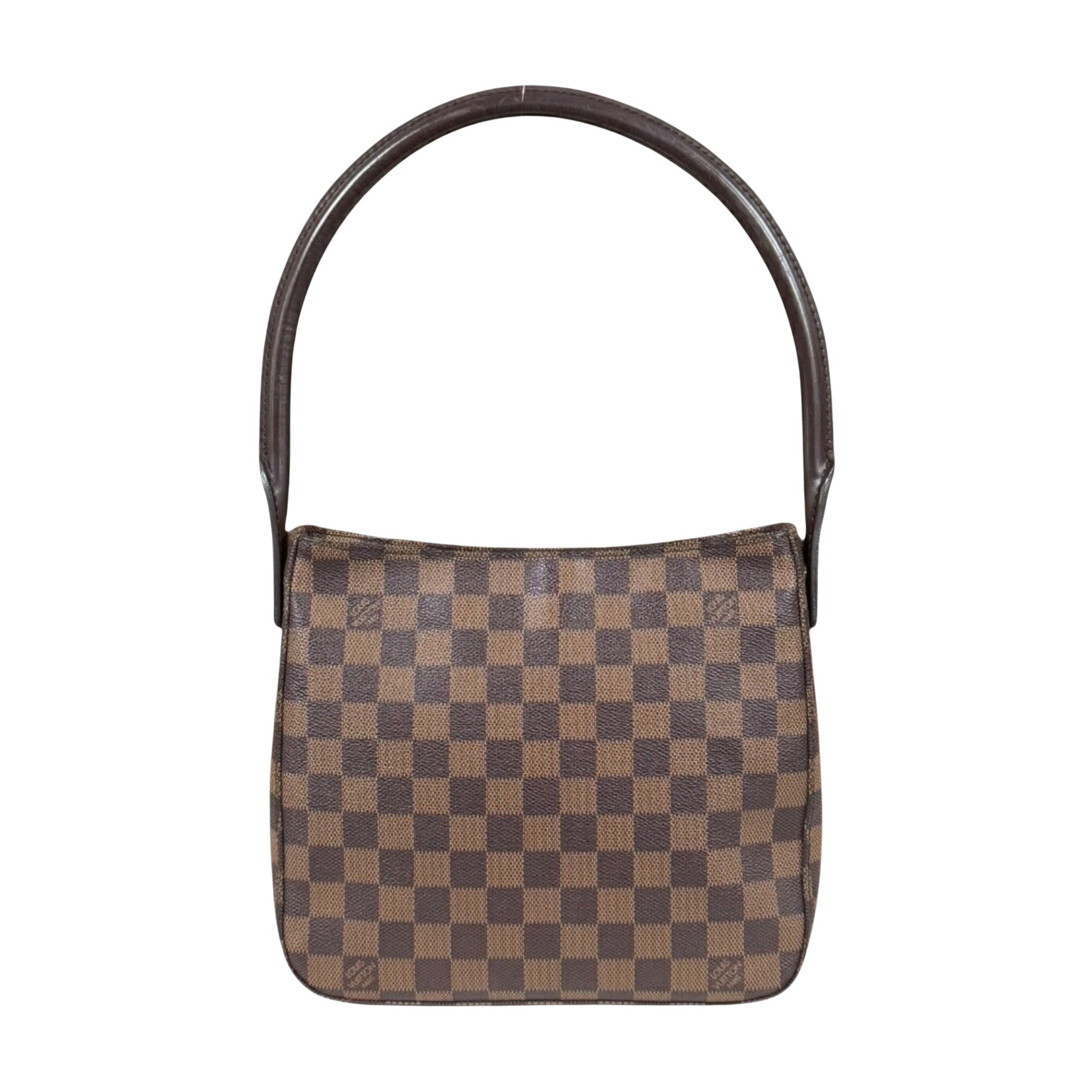 Louis Vuitton Looping MM, Brown, Canvas, shoulder