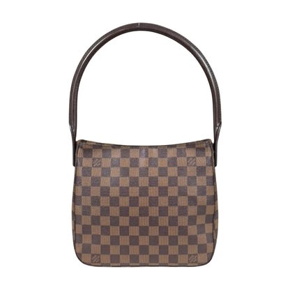Louis Vuitton Looping MM, Brown, Canvas, shoulder