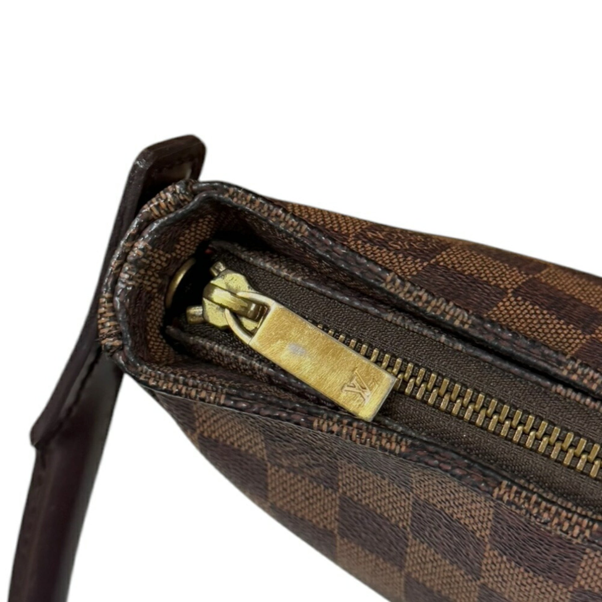 Louis Vuitton Looping MM, Brown, Canvas, shoulder