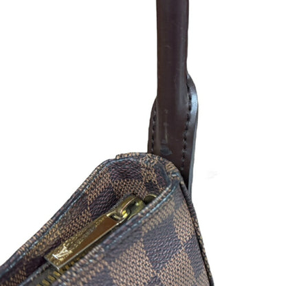 Louis Vuitton Looping MM, Brown, Canvas, shoulder
