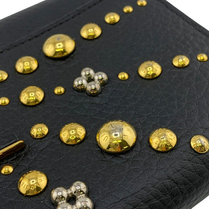 Louis Vuitton Capucines, Black, Leather, wallet