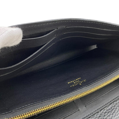 Louis Vuitton Capucines, Black, Leather, wallet
