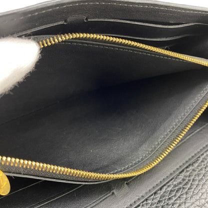 Louis Vuitton Capucines, Black, Leather, wallet