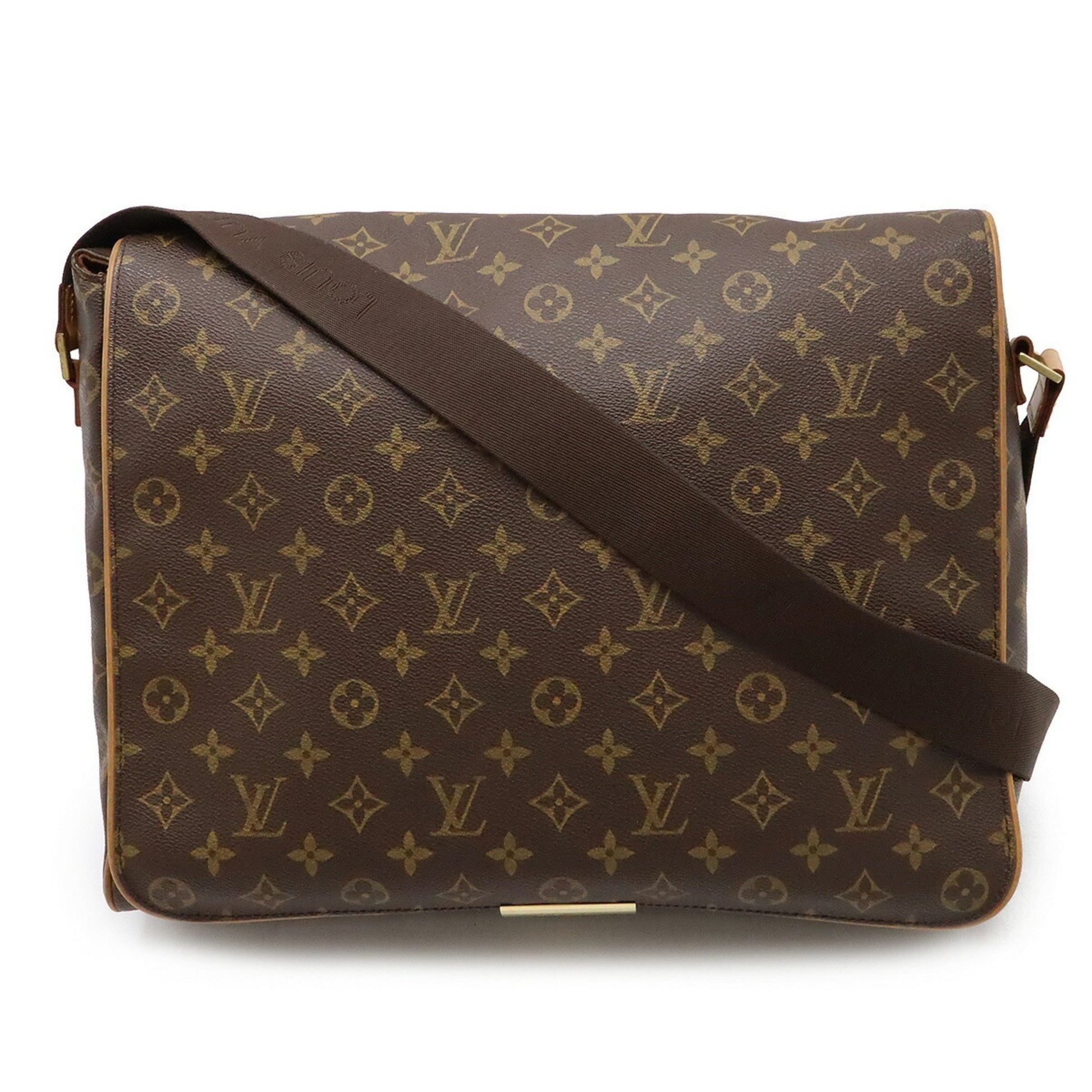 Louis Vuitton Abbesses Messenger, Brown, Canvas, shoulder
