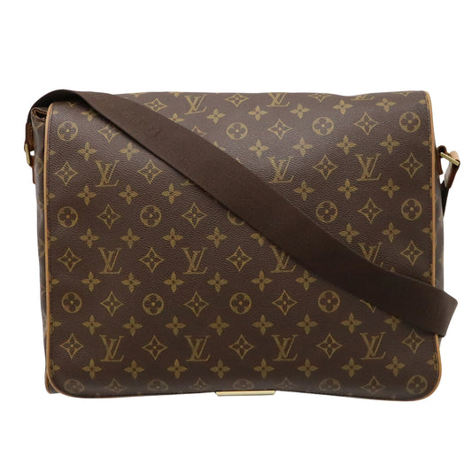 Louis Vuitton Abbesses Messenger, Brown, Canvas, shoulder